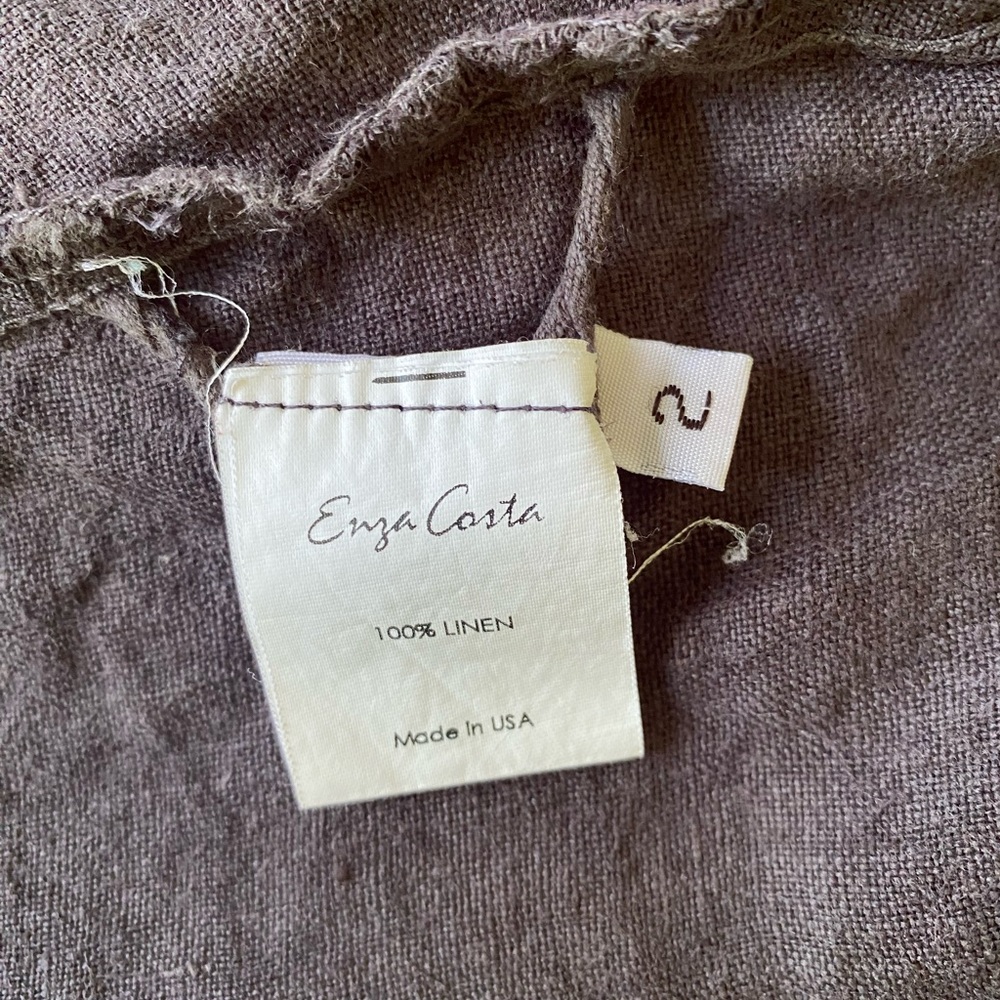 Enza Costa Linen Set Women’s M - Picture 5 of 6